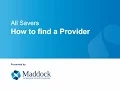 All Savers Provider Lookup