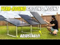Easy Adjustable Solar Panel Ground Mount You can Install In MINUTES - IntegraRack IR45