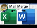 Mail Merge from Excel to Microsoft Word