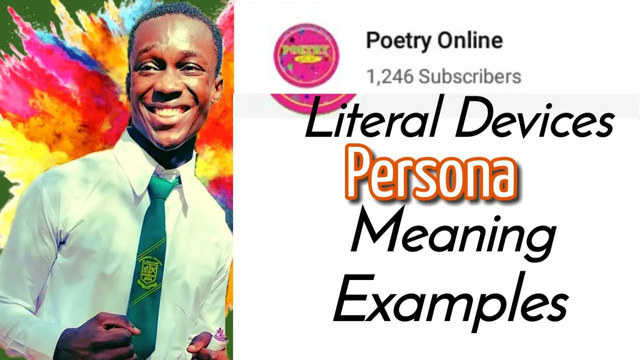 Persona literary device/meaning/examples