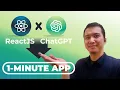 ChatGPT Tutorial - Let s Build Simple Apps with ReactJS and ChatGPT