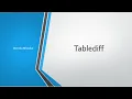 33 Table difference in SQL Server with tablediff utility
