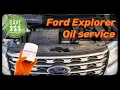 Ford Explorer How To Change Engine Oil and Filter 2011 - 2019