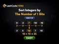 LeetCode 1356 Sort Integers by The Number of 1 Bits