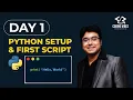 Python 60 Days Training Bootcamp - Day 1