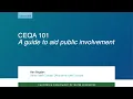 CEQA 101 Introduction to the Delta Conveyance Project CEQA Process