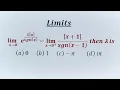 Limits involving greatest Integer Function and Signum function How to find the unknown value