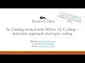 QDA Software NVivo 12 Getting started 3a Coding - deductive approach and topic coding