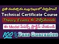 Technical Teachers Certificate exams model papers 42 days training course