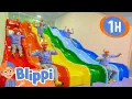 Download Lagu Blippi Slides Down The Rainbow 🛝 Educational Videos for Kids | Color For Kids | After School Club