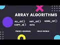 Array Algorithms in STL with Code all - of any