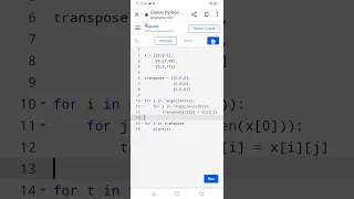 Program to Transpose a Matrix in Python