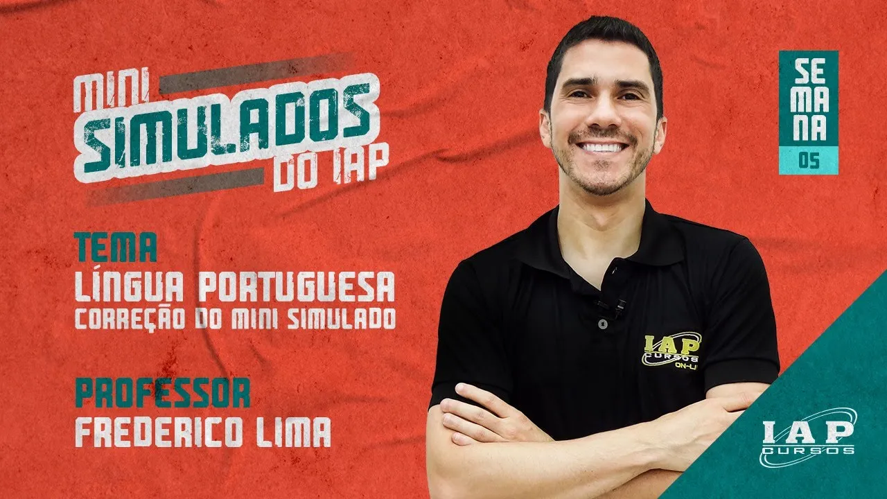 LIVE: LÍNGUA PORTUGUÊS - SEMANA 5 DO MINI SIMULADO.