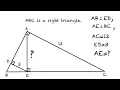 Easy way to solve the length question in the right triangle 5