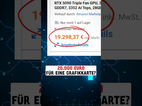 Die RTX 5090 kostet jetzt 20.000 €?! 🤯💸