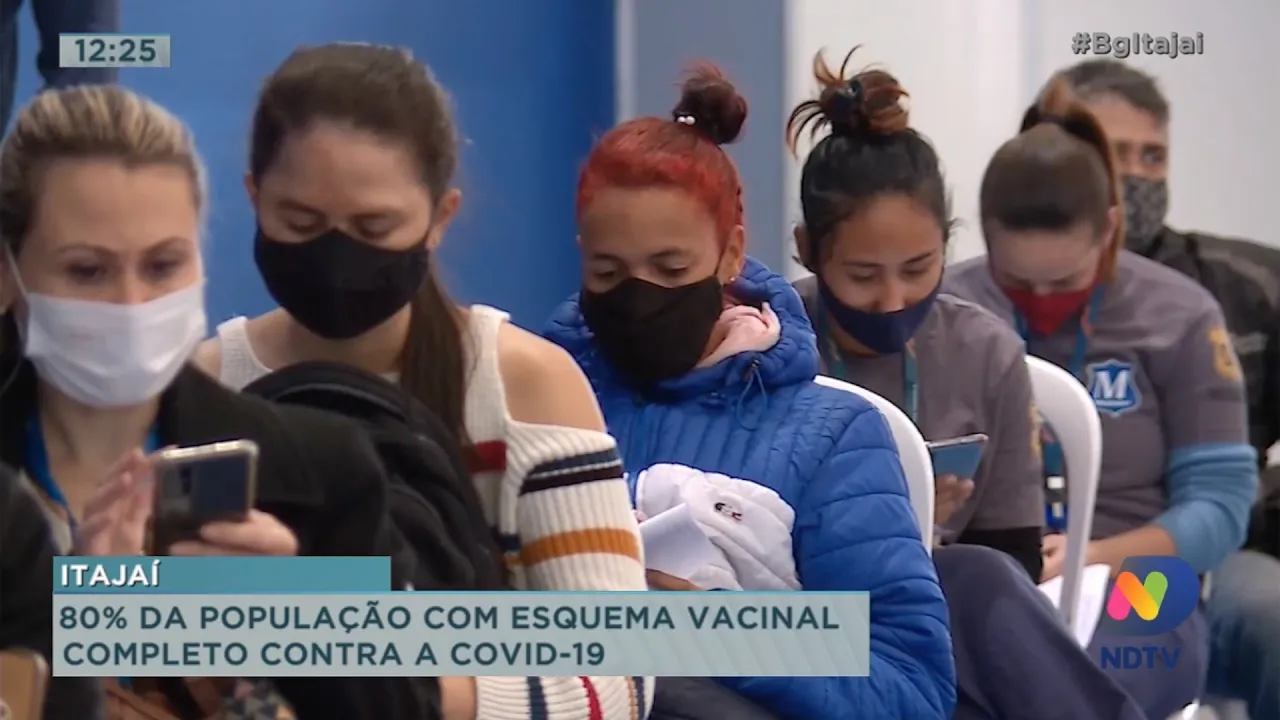 80% da população de Itajaí está com esquema vacinal completo e o passaporte da vacina