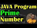 Check a Given Number is Prime Java Program Class