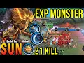 Download Lagu 21 Kills!! One Shot Build Sun Monster EXP Laner!! - Build Top 1 Global Sun ~ MLBB
