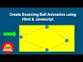 Bouncing Ball Animation using Javascript Html