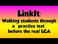 LinkIt Walking Students Through A Practice Test