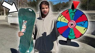 Spin the wheel win a FREE skateboard?!