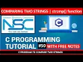 Comparing two strings C strcmp funnction C PROGRAMMING TUTORIAL FOR BEGINNERS IN HINDI 50