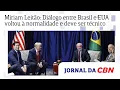 Lagu Miriam Leitão: Diálogo entre Brasil e EUA voltou à normalidade e deve ser técnico