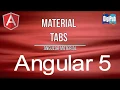 How to use Angular Material Tabs for Angular5