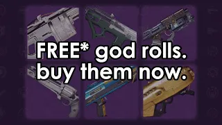 How good are the free god rolls at the Gunsmith really