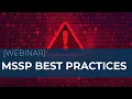 Managed Security Service Provider MSSP Best Practices Sikich