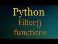 Python Tutorials Python Filter - usage and examples