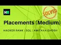 Placements Medium SQL HackerRank