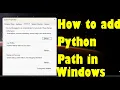 How to Set Python 3 13 3 Path in Windows Manually Environment Variables