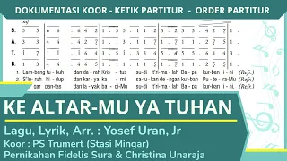 ke altar mu ya tuhan lagu persembahan arransemen yosef uran jr koor lagu persembahan katolik