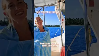 OOPS! OVERBOARD! 😂 #boatfail #thatwentwrong #youtubehighfive