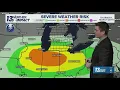 13 ON YOUR SIDE Forecast T-Storm Risk Thursday Cooler Friday Saturday
