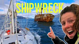 We Visit a Mysterious Shipwreck – Sailing in Patagonia! [Ep. 136]
