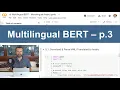 Multilingual BERT - Part 3