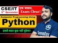 Computer Programming Using Python 5th Sem 100 One Shot Marathon