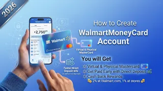 How to Open Walmart MoneyCard Account Online Step-by-Step 2026 Free Virtual Card Direct Deposit