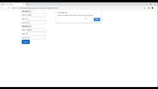 Compare two objects and its values with the help of