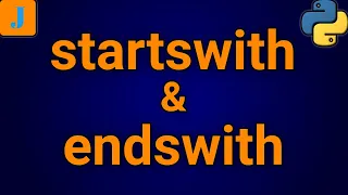 Python startswith and endswith