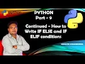 Python - Part 9 Continued