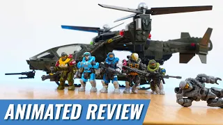 Falcon Sweep - Animated Set Review Halo Mega Construx Stop Motion
