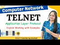 CN 34 TELNET Application Layer Protocol Working with Example
