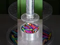 Download Lagu Crushing Candles and Crayons With Hydraulic Press 🤩 #hydraulicpress #crushing #satisfying #viral