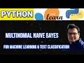using Multinomial Naive Bayes in