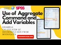 Household Size Calculation in SPSS Aggregate Merging in SPSS Household Listing