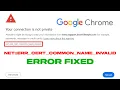 Fix NET ERR - CERT