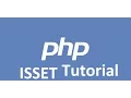Php Tutorial - Isset